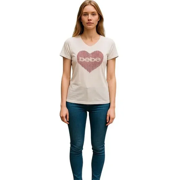 ♡bebe♡ Bebe Logo Short Sleeve Round Neck Rib Top | bebe